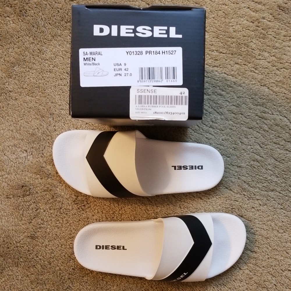 Brand new diesel sa-maral sandals usa mens size 9